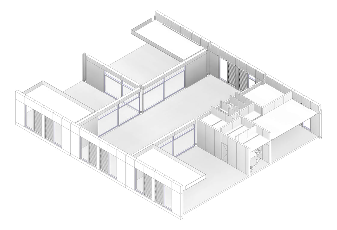 3D Documentation Image of PS102 GLS Support Hub Type 2