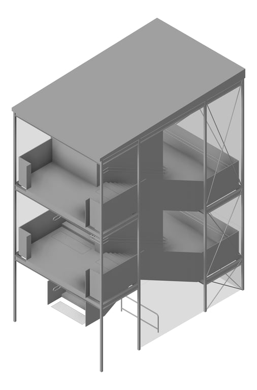 Navigate to HS/PS403.05 External Stair Type 1 - (Three Levels)