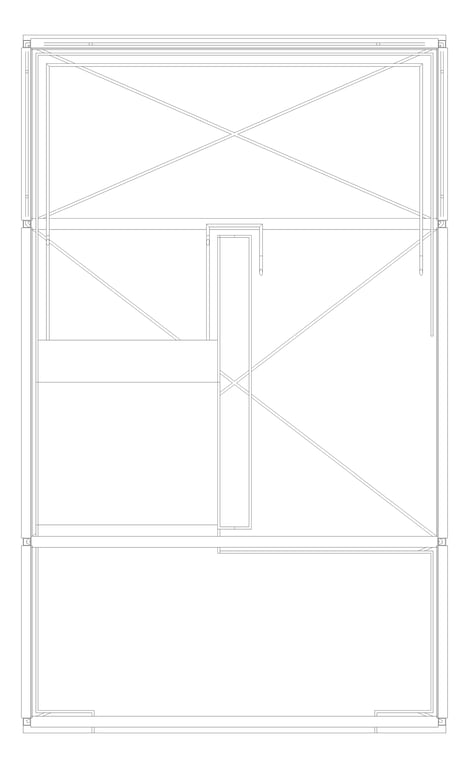 Plan Image of HS/PS403.05 External Stair Type 1 - (Three Levels)