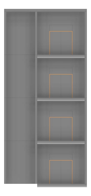 Front Image of HS/PS403.06 External Lift Type 2 - (Four Levels)