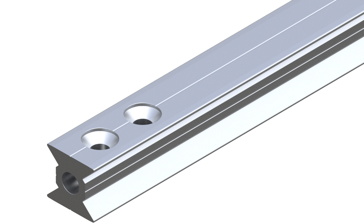 XRAIL SECTION Image of FallProtection RigidRail SafetyLink XRail ConcealedFix