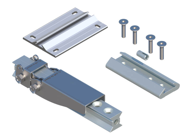XRAIL-TR-GATE.KITSF Image of FallProtection RigidRail SafetyLink XRail EndGate