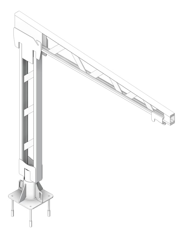 FallProtection DavitBase SafetyLink FastFit FloorMount Fixed