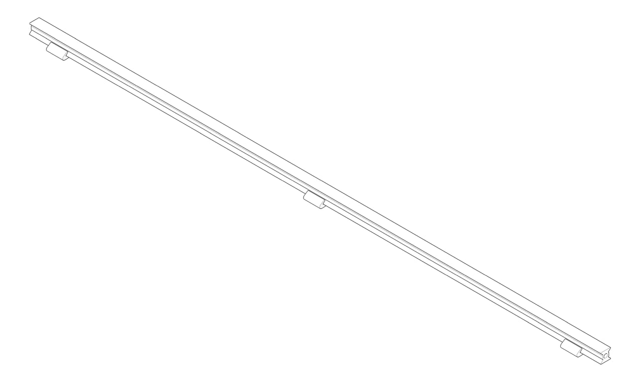 3D Documentation Image of FallProtection RigidRail SafetyLink XRail ConcealedFix