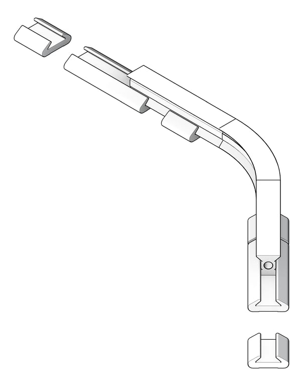 Navigate to FallProtection RigidRail SafetyLink XRail Corner FloorOverheadMount ConcealedFix