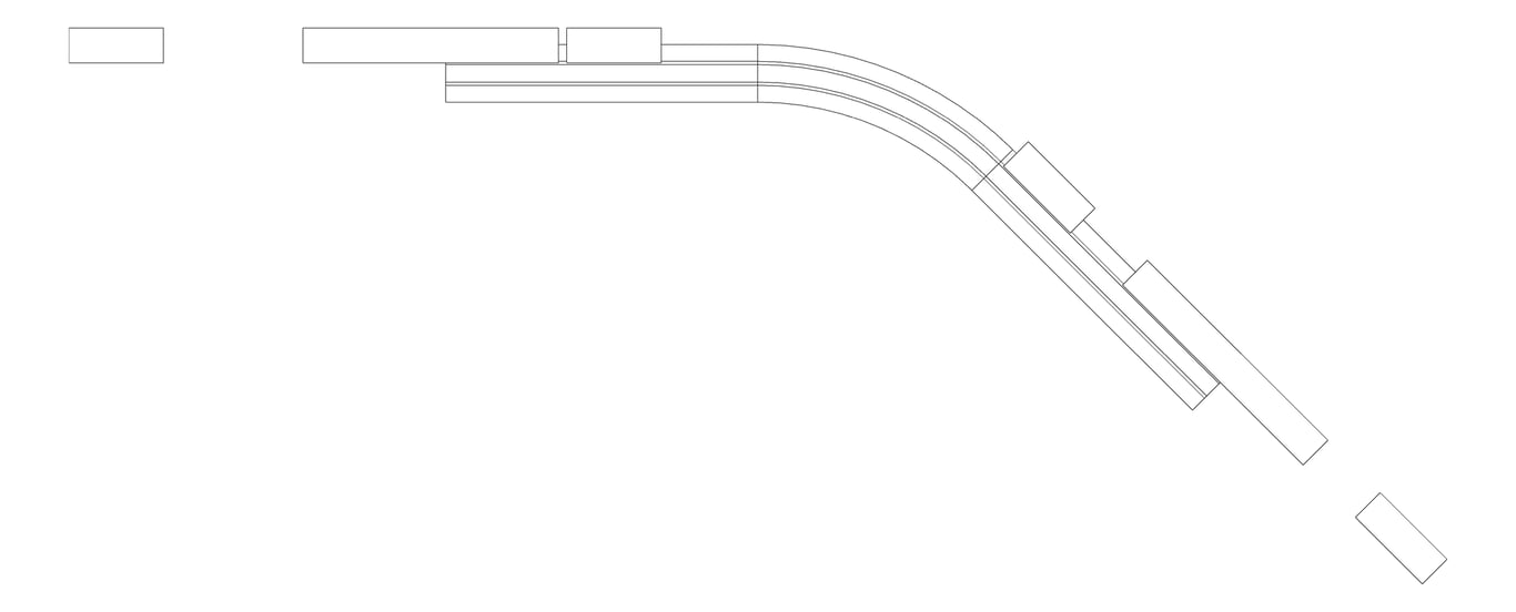 Plan Image of FallProtection RigidRail SafetyLink XRail Corner WallMount SideFix Internal