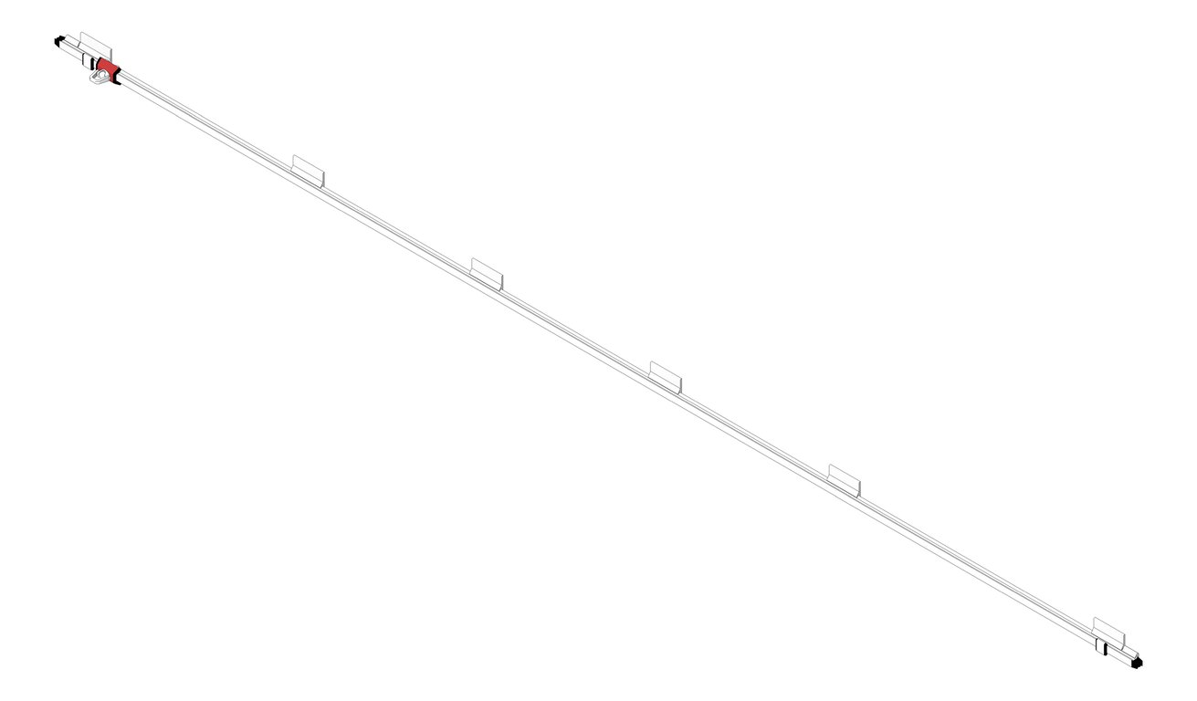 Image of FallProtection RigidRail SafetyLink XRail WallMount OffsetFix