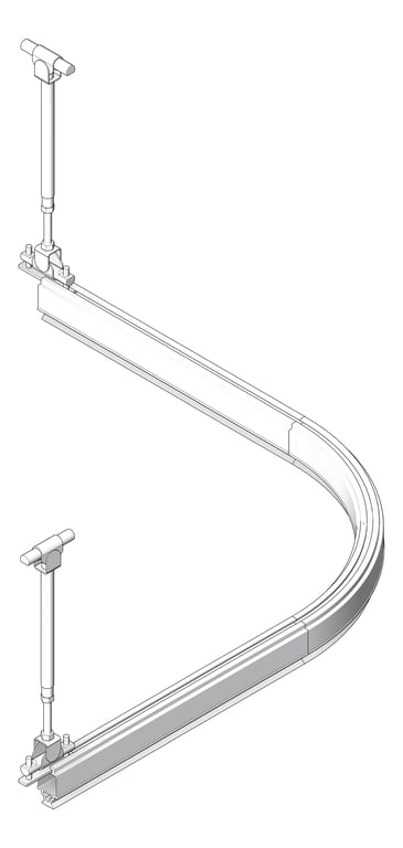 Navigate to FallProtection RigidRail SafetyLink XrailUltra Corner SuspendedFix