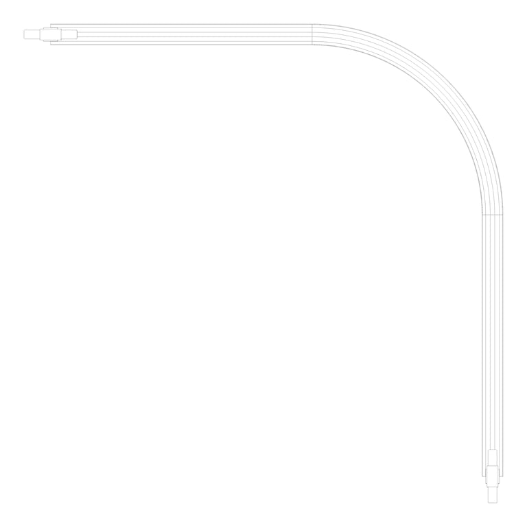 Plan Image of FallProtection RigidRail SafetyLink XrailUltra Corner SuspendedFix