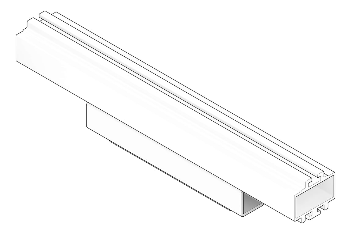 3D Documentation Image of FallProtection RigidRail SafetyLink XrailUltra Join LongSpan