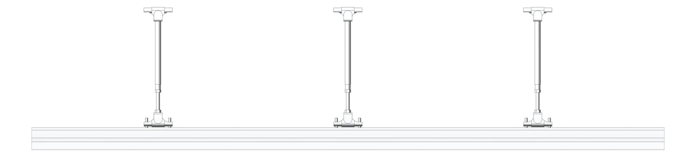 Front Image of FallProtection RigidRail SafetyLink XrailUltra SuspendedFix