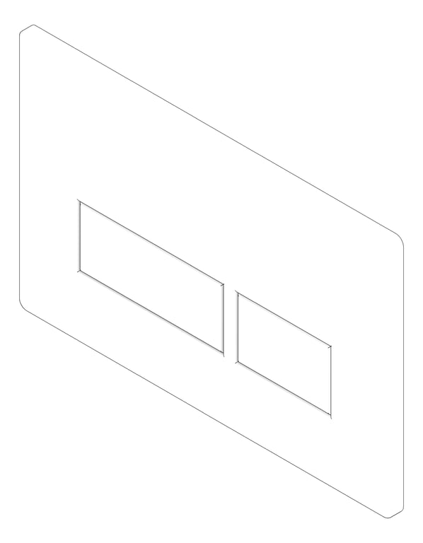 3D Documentation Image of FlushPlate Wall Seima 800Series