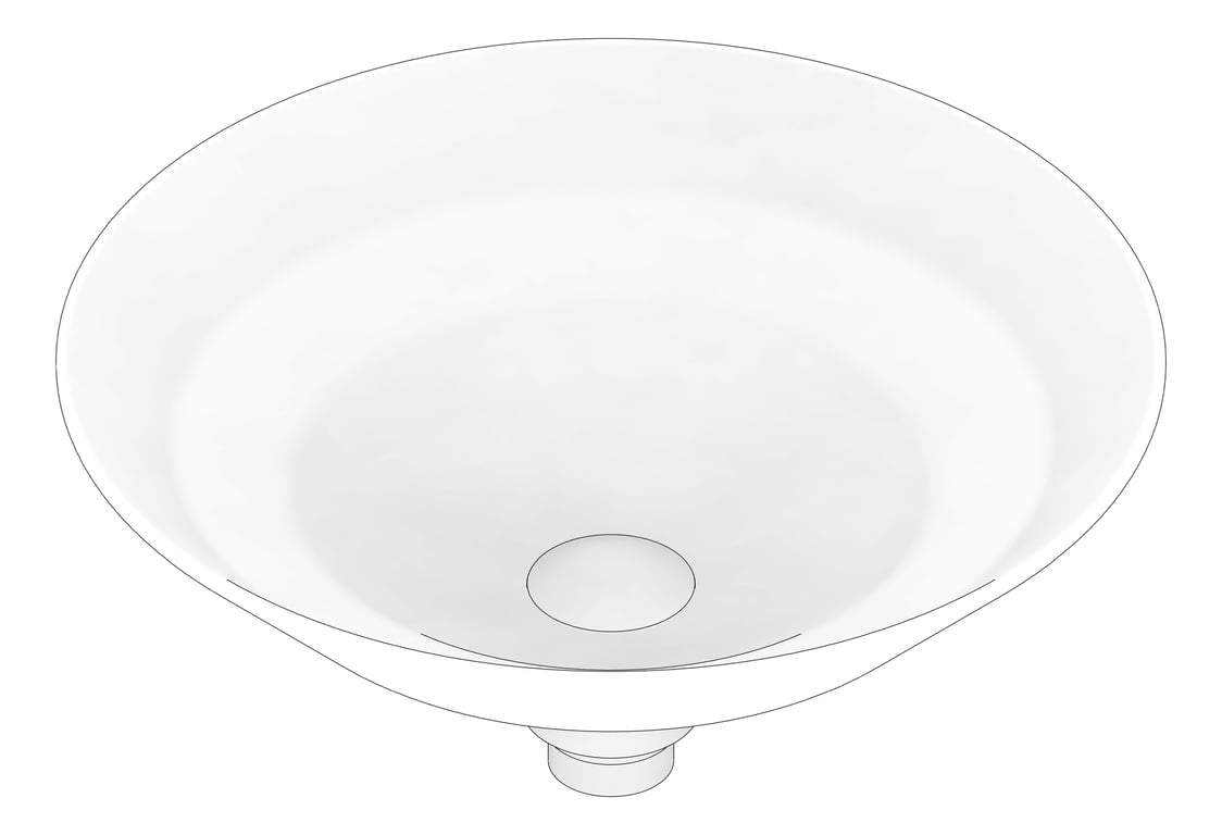 3D Documentation Image of Basin AboveCounter Seima Arko Round 415mm
