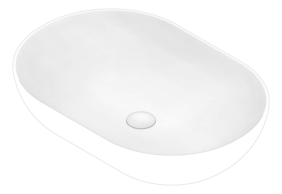 3D Documentation Image of Basin AboveCounter Seima Arko SuperEllipse Large
