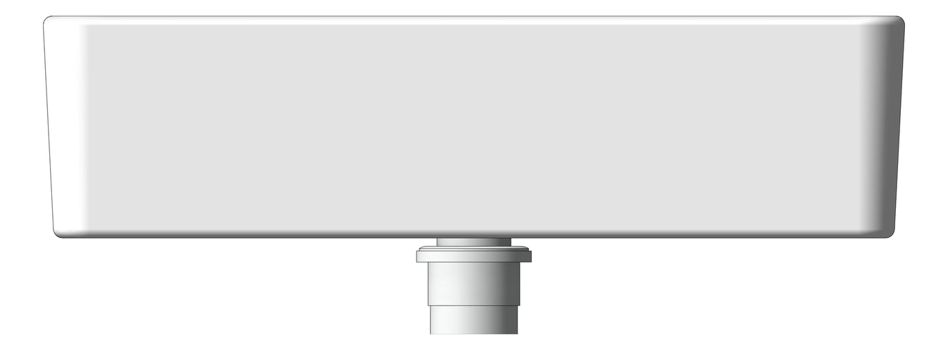 Front Image of Basin AboveCounter Seima Plati Rectangle LongSlim