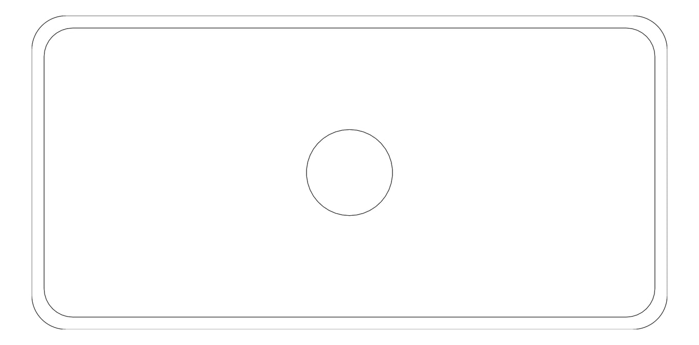 Plan Image of Basin AboveCounter Seima Plati Rectangle LongSlim