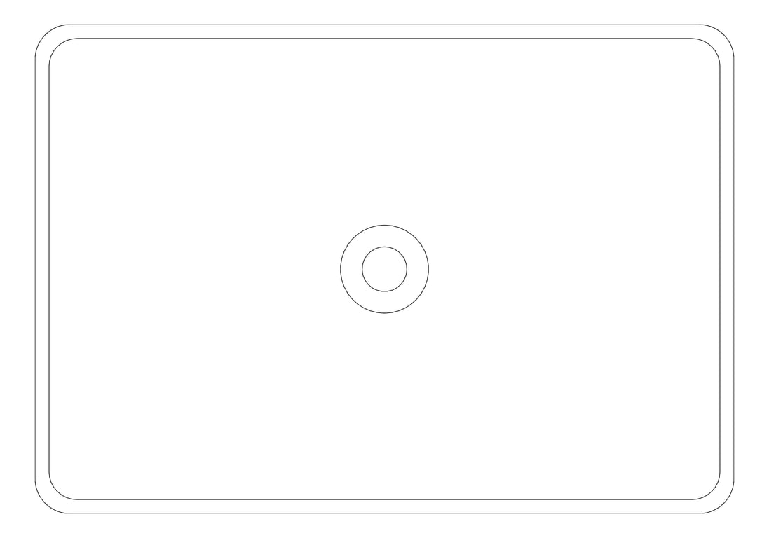 Plan Image of Basin AboveCounter Seima Plati Rectangle