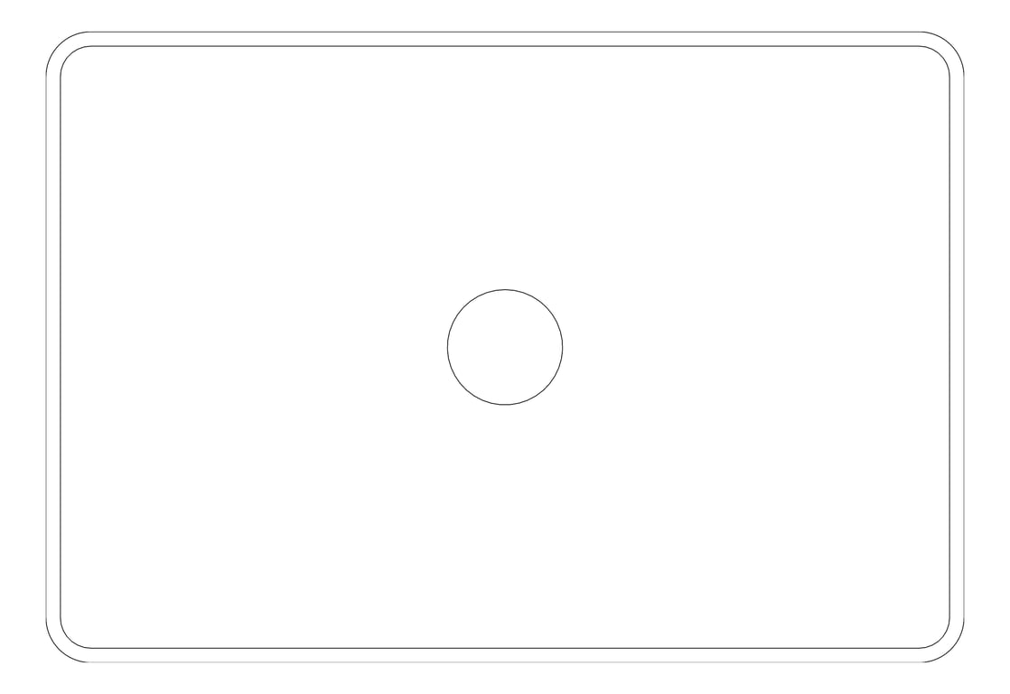 Plan Image of Basin AboveCounter Seima Plati Rectangle SuperfineRim