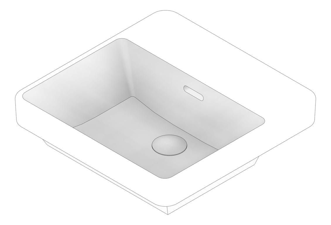 3D Documentation Image of Basin Inset Seima Kyra TapLanding