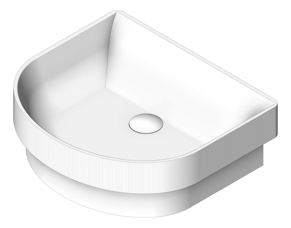 Image of Basin SemiInset Seima Cleo DShaped