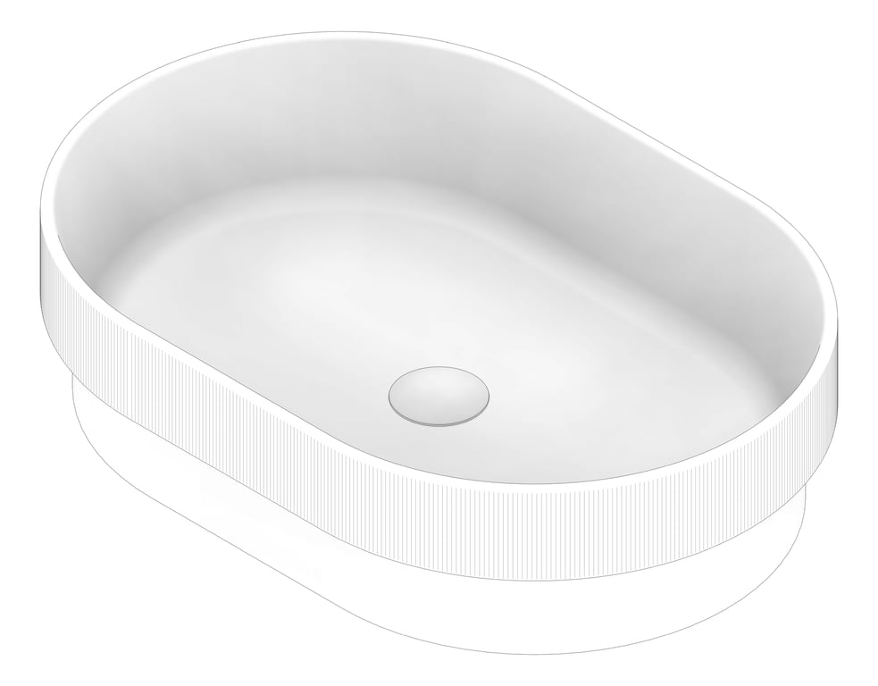 3D Documentation Image of Basin SemiInset Seima Cleo SuperEllipse