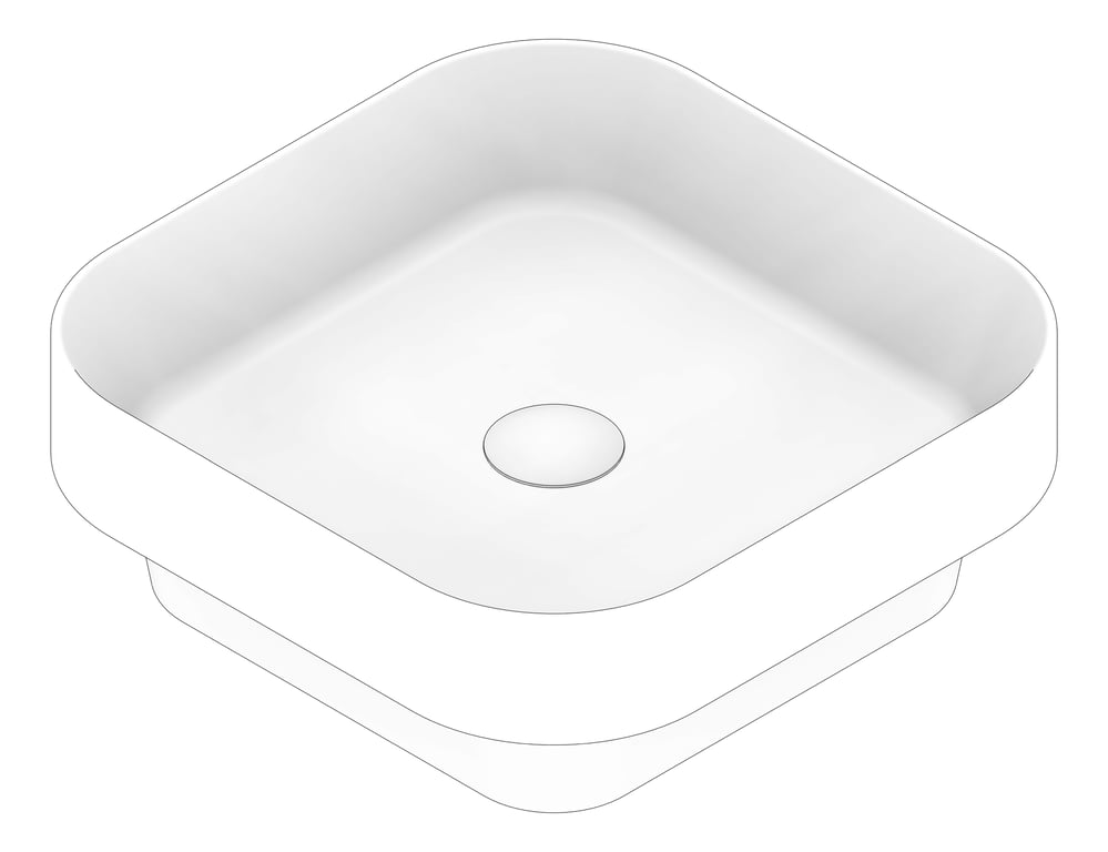 3D Documentation Image of Basin SemiInset Seima Obello RoundedSquare