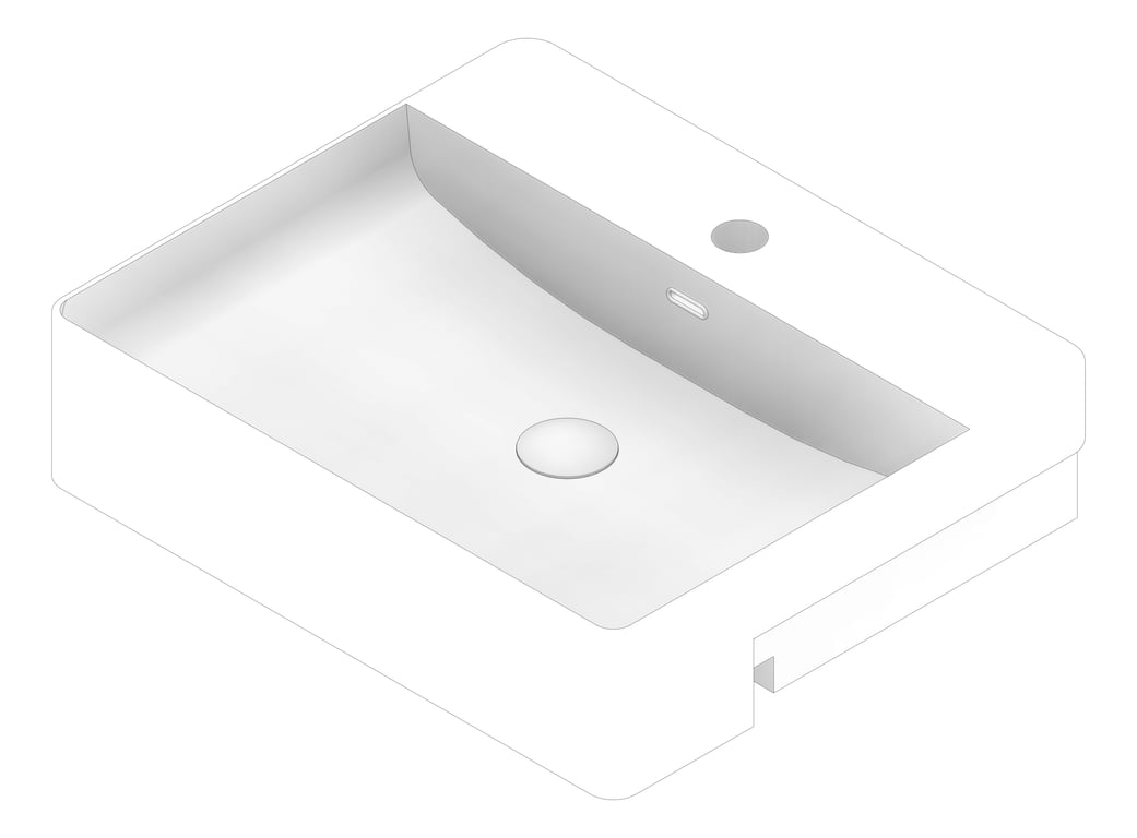 3D Documentation Image of Basin SemiRecessed Seima Limni Rectangle