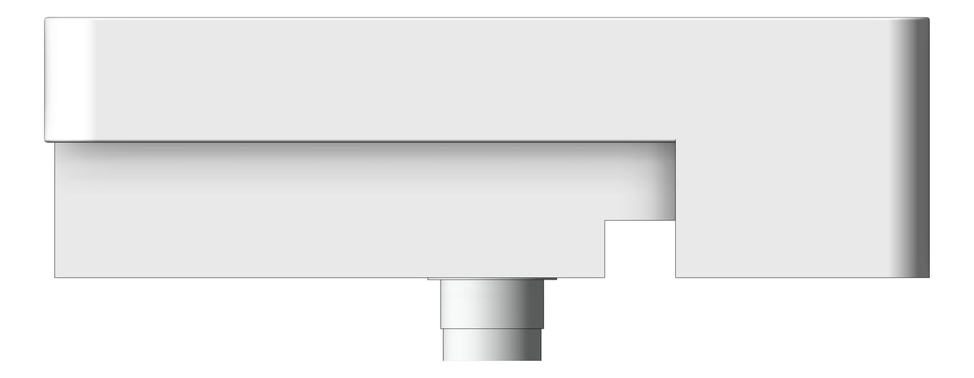 Left Image of Basin SemiRecessed Seima Limni Rectangle