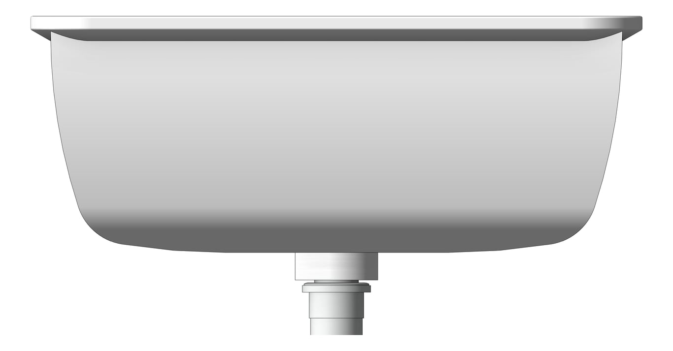 Front Image of Basin Undermount Seima Plati Rectangle Large