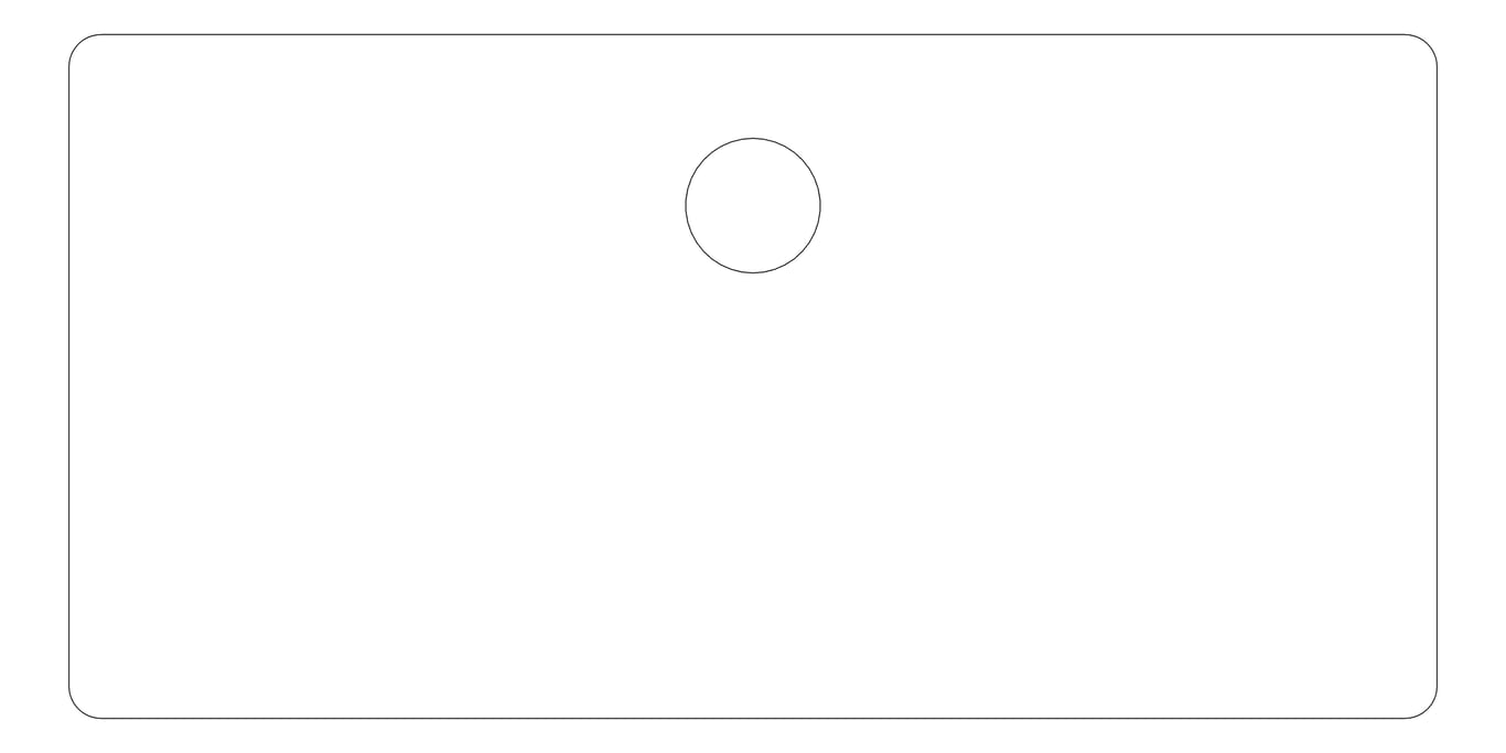 Plan Image of Basin Undermount Seima Plati Rectangle Wide