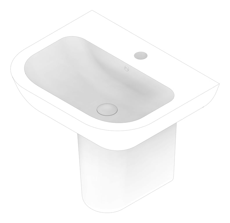 3D Documentation Image of Basin WallHung Seima Chios