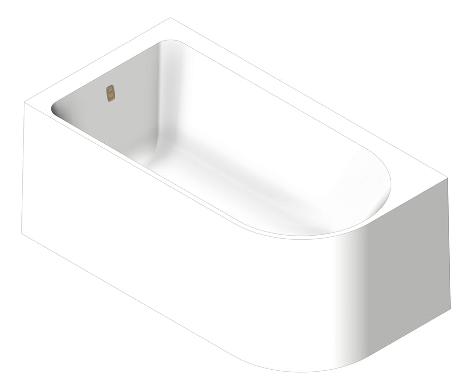 Navigate to Bath Freestanding Seima Plati 110 Smartfill Left