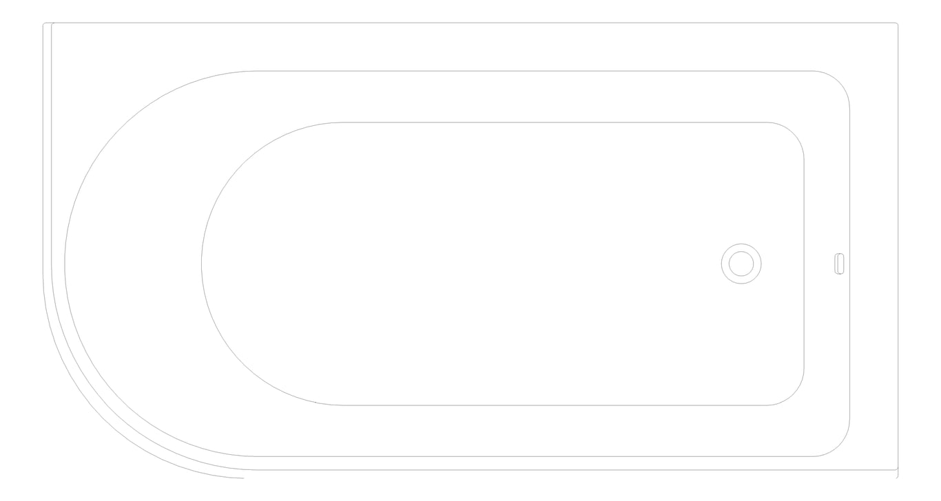 Plan Image of Bath Freestanding Seima Plati 110 Smartfill Right