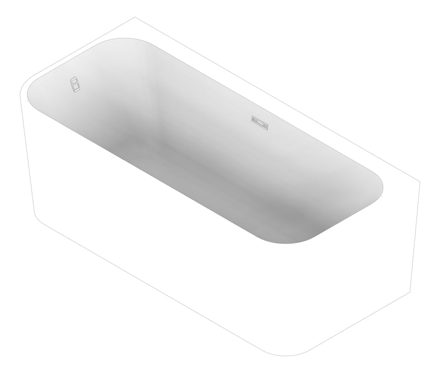 3D Documentation Image of Bath Freestanding Seima Plati 130 Smartfill 1700