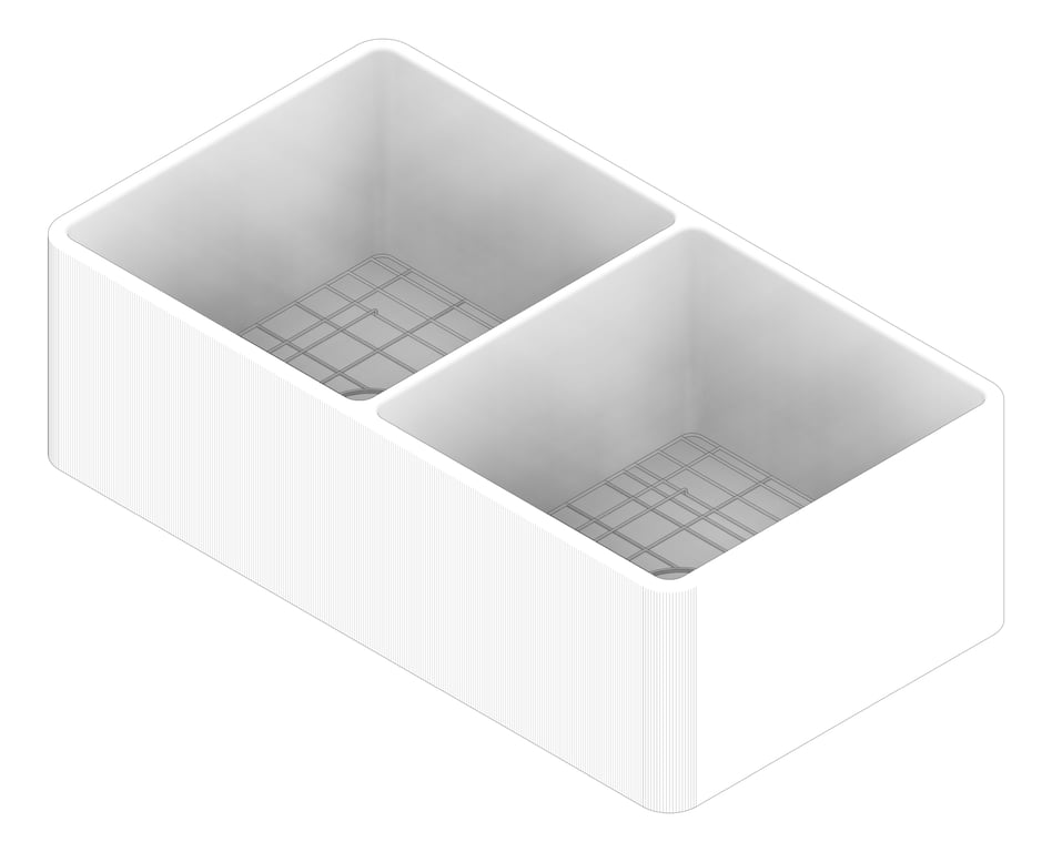 3D Documentation Image of Sink Kitchen Seima Cleo DoubleBowl 835