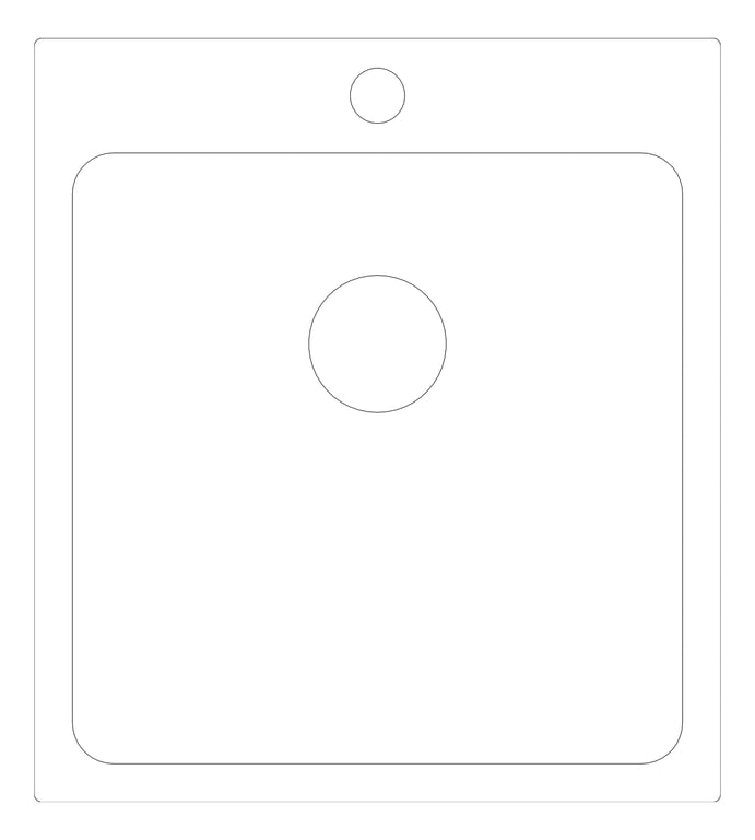 Plan Image of Sink Kitchen Seima Kubic 35Litres