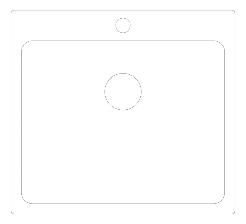 Plan Image of Sink Kitchen Seima Kubic 45Litres
