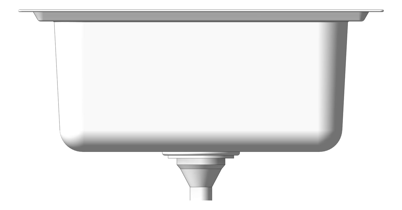 Left Image of Sink Kitchen Seima Kubic DoubleBowl Drainer RIght