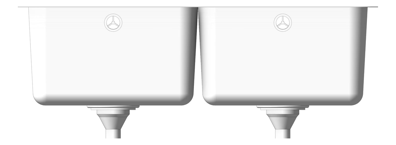 Front Image of Sink Kitchen Seima Kubic Double 2mmBridge