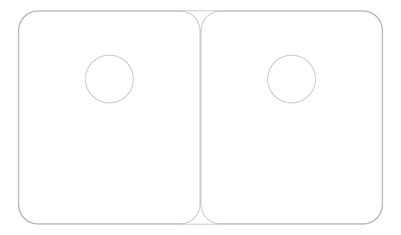 Plan Image of Sink Kitchen Seima Kubic Double 2mmBridge