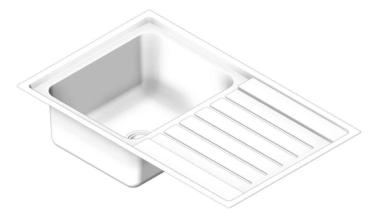 Navigate to Sink Kitchen Seima Kubic Drainer Left