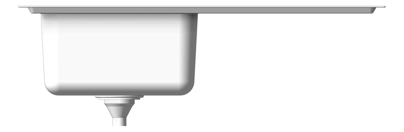 Front Image of Sink Kitchen Seima Kubic Drainer Left