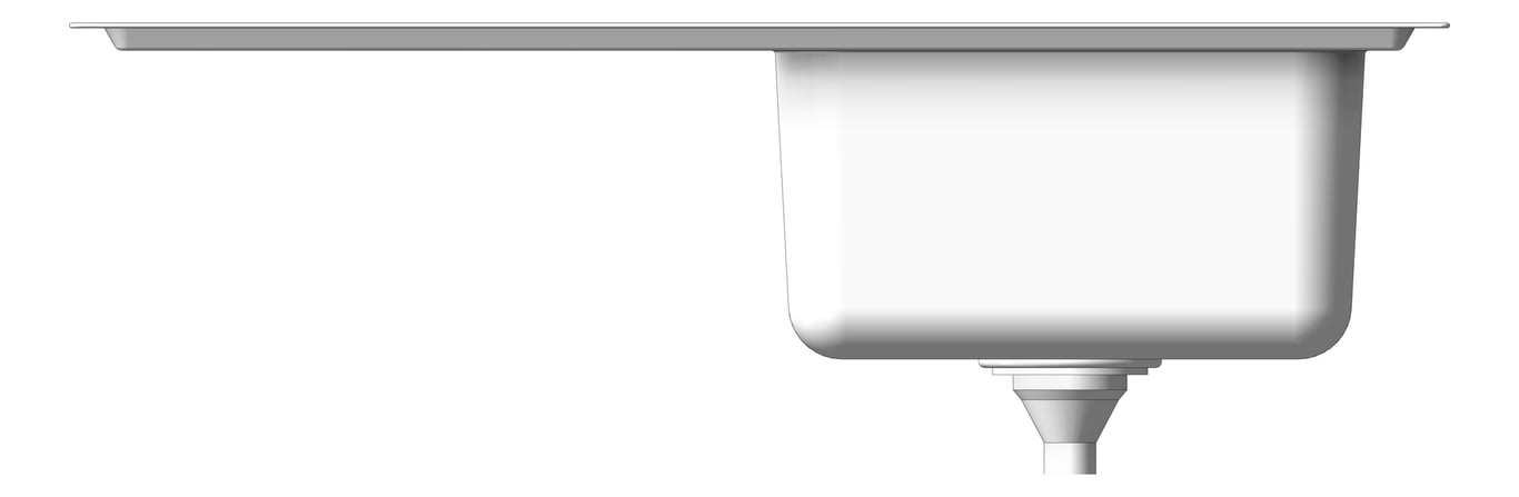 Front Image of Sink Kitchen Seima Kubic Drainer Right