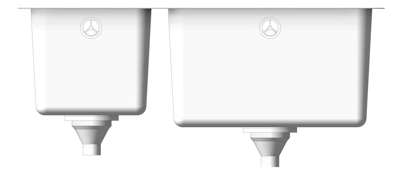 Front Image of Sink Kitchen Seima Kubic OneAndHalf
