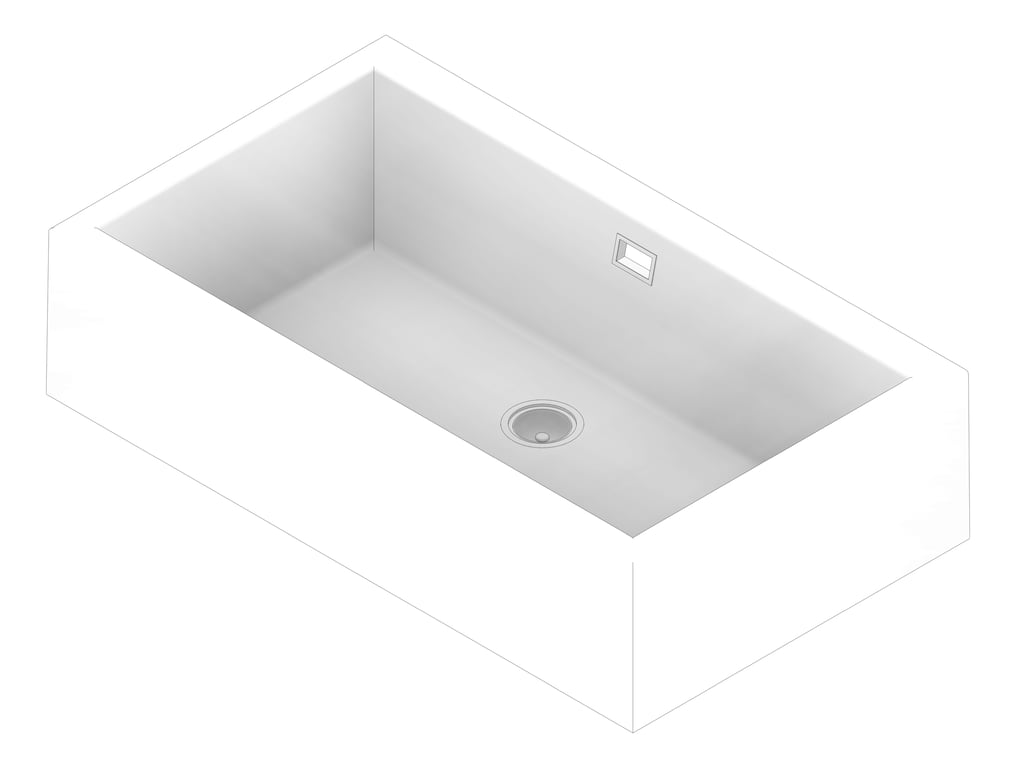 3D Documentation Image of Sink Kitchen Seima Oros ApronFront