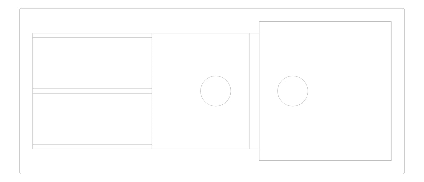 Plan Image of Sink Kitchen Seima Oros OneAndThreeFourthBowl Drainer Left