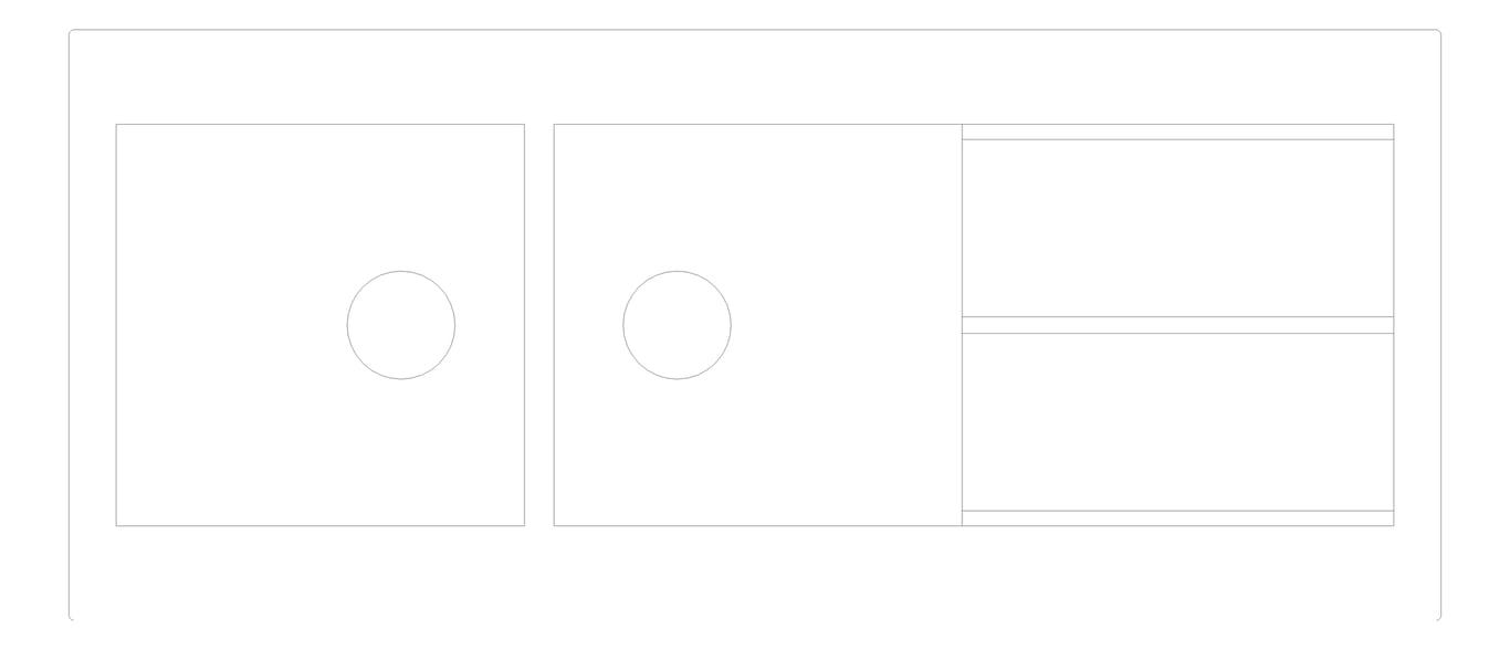 Plan Image of Sink Laundry Seima Oros DoubleBowl Drainer Right