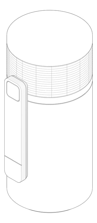 3D Documentation Image of HeatPump Cylinder StiebelEltron DHW AmbientHeat