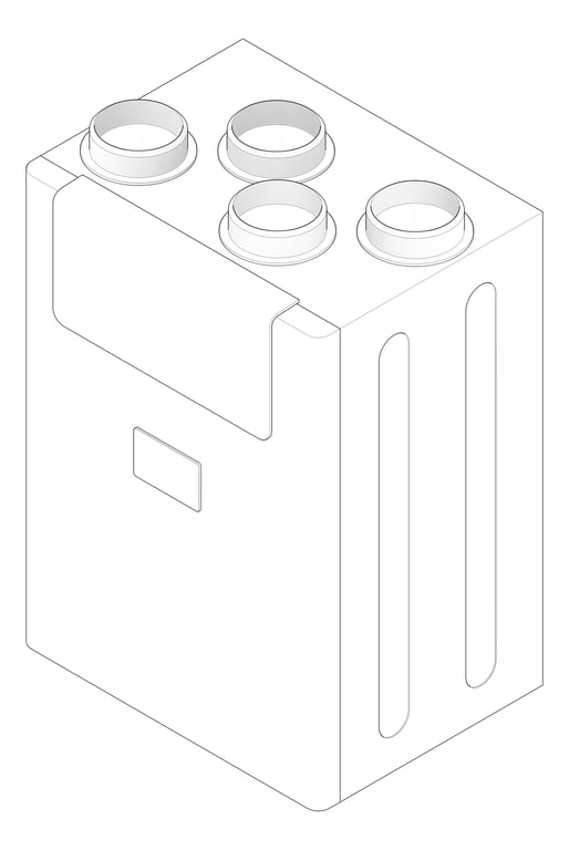 3D Documentation Image of VentilationUnit HeatRecovery StiebelEltron Centralised