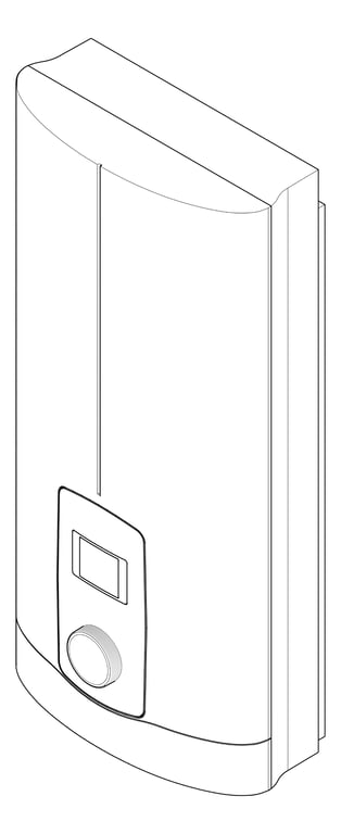 3D Documentation Image of WaterHeater Instantaneous StiebelEltron 3Phase Comfort LCD
